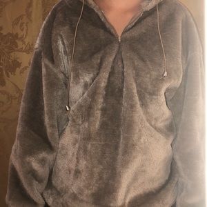 Hooded Teddy color jacket